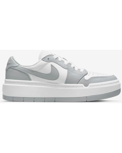 giày nike wmns air jordan 1 low white wolf grey