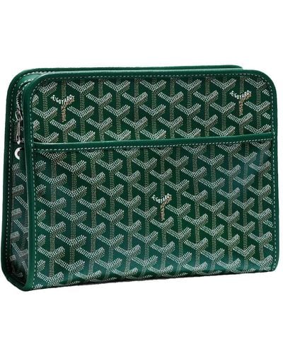 GOYARD Unisex Calfskin Leather Bold Pouches & Cosmetic Bags