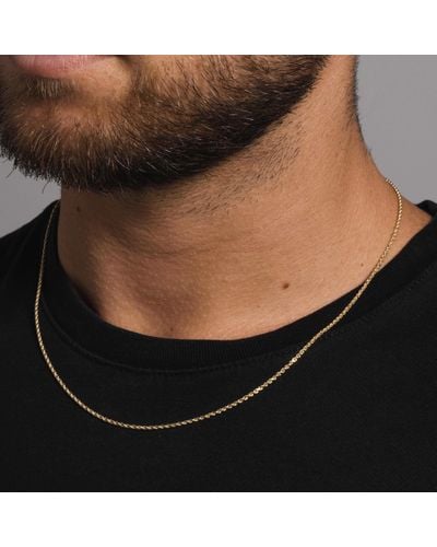The GLD Shop 10k Solid Gold Rope Chain (1.5mm) - Metallic