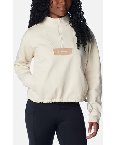 Columbia Lodgetm Quarter Zip Sweatshirt - White