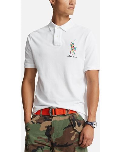 Polo Ralph Lauren Custom Slim-fit Cotton Polo Shirt - White