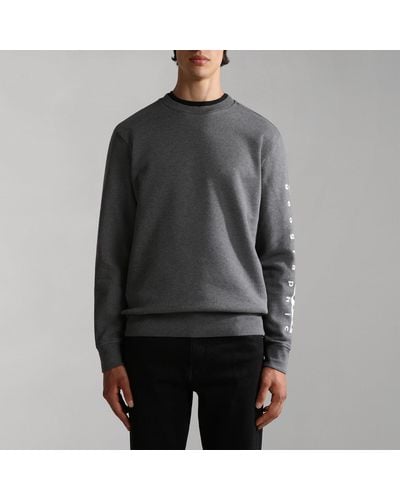 Napapijri Badas Cotton-blend Sweatshirt - Black