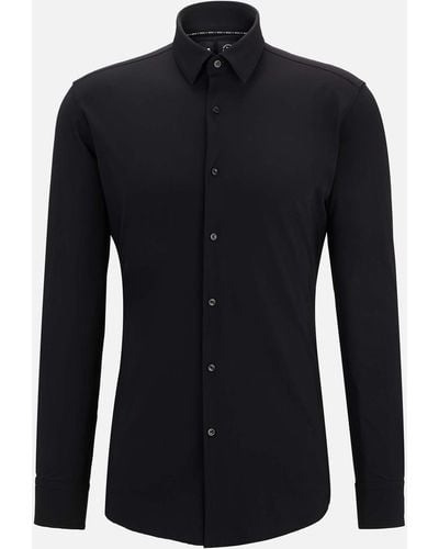 BOSS P-hank Slim-fit Woven Shirt - Black