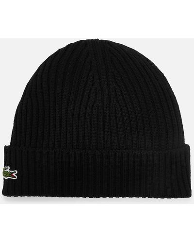 Lacoste Wool Beanie - Black