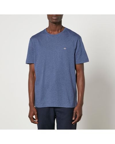 GANT Shield Cotton-jersey T-shirt - Blue