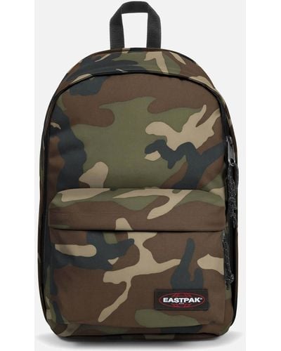 Eastpak Back To Work Camouflage Nylon Backpack - Green