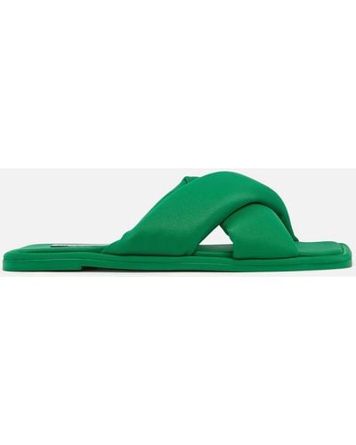 Steve Madden Dixie Padded-Jersey Sandals - Grün