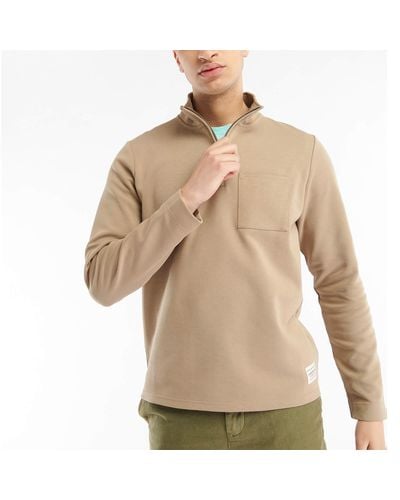 Barbour Barbour 55 Degrees North Broughton Cotton-jersey Sweatshirt - Natural