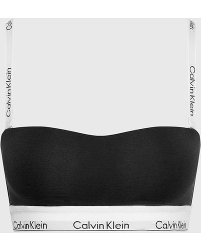 Calvin Klein Modern Stretch-jersey Lightly Lined Bandeau - Black