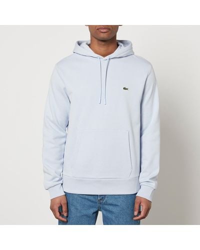Lacoste Classic Cotton-blend Jersey Hoodie - Blue