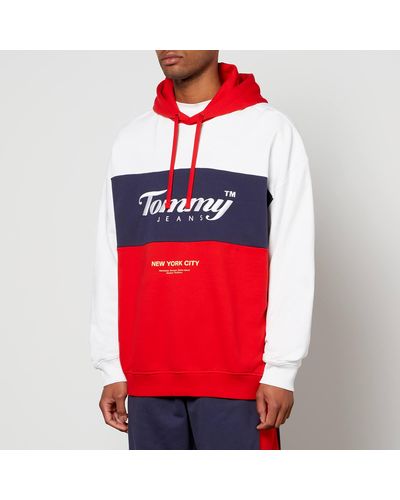 Tommy Hilfiger Archive Cotton-jersey Hoodie - Red