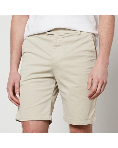 Sandbanks Organic Cotton-blend Twill Chino Shorts - Natural