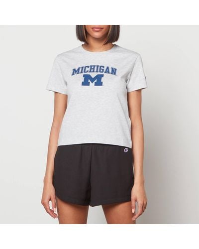Champion Michigan Crop T-shirt - Blue