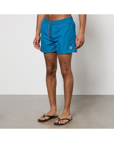 Paul Smith Zebra Recycled Shell Swimming Shorts - Blue