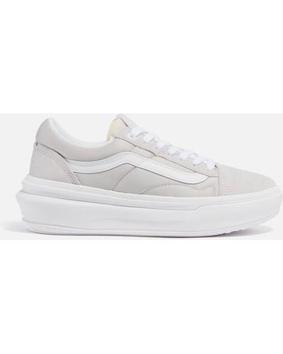 Vans Comfycush Old Skool Overt Suede And Canvas Sneakers - White