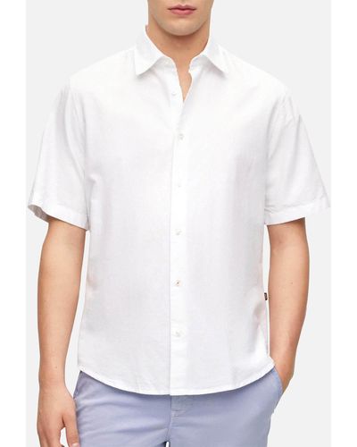 BOSS Rash_2 Cotton Shirt - White