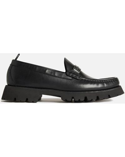 Karl Lagerfeld Mokassino Black Leather Loafers