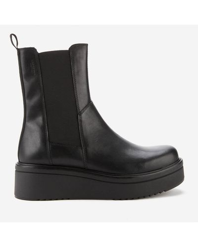 Vagabond Shoemakers Tara Leather Chunky Chelsea Boots - Black