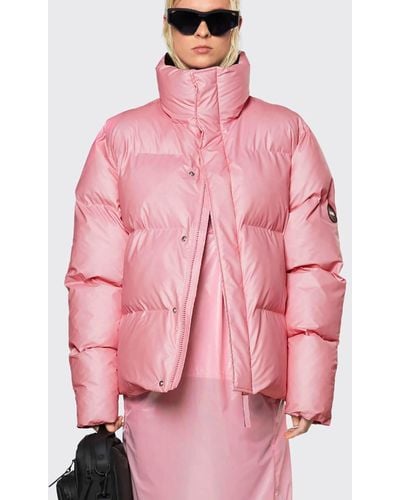 Rains Quilted Padded Matte-shell Jacket - Pink