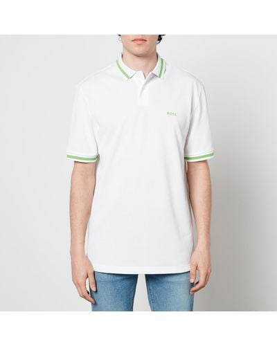 BOSS Pio Polo Shirt - White