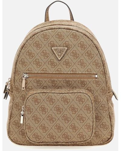 Buy the GBG GUESS Los Angeles Red Faux Leather Quilted Medium Backpack Bag