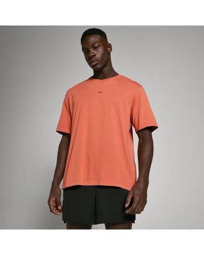 Mp Teo Oversized Washed T-shirt - Orange