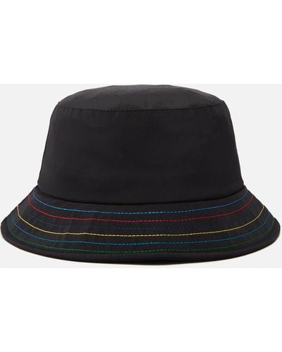 PS by Paul Smith Stitch Nylon Bucket Hat - Black
