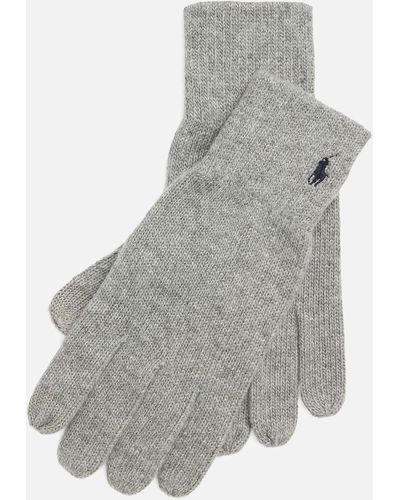 Polo Ralph Lauren Wool-Blend Touch Gloves - Grau