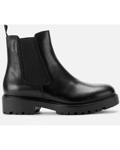 Vagabond Shoemakers Kenova Leather Chunky Chelsea Boots - Black