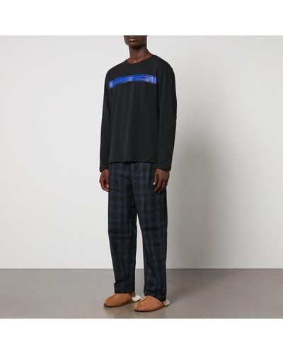 BOSS Urban Cotton-poplin Pyjama Trousers - Black
