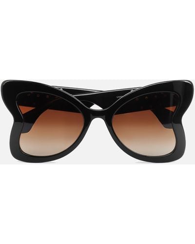 Vivienne Westwood Athalia Acetate Oversized Sunglasses - Black