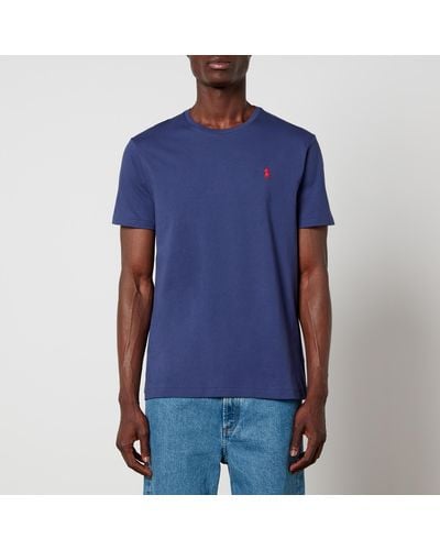 Polo Ralph Lauren Custom Slim Fit Cotton-jersey T-shirt - Blue