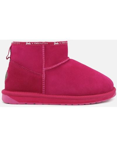 EMU X Barbie Stinger Micro Sheepskin Boots - Pink