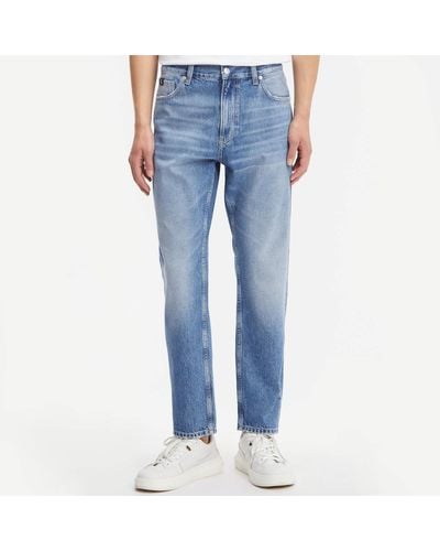 Calvin Klein Cotton Denim Dad Jeans - Blue