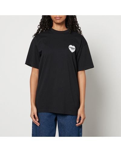 Carhartt Heart Bandana Organic Cotton-jersey T-shirt - Black