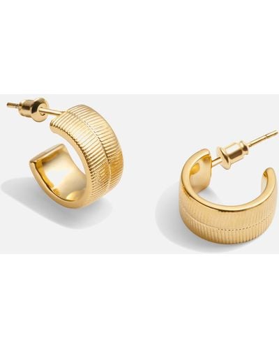 Katie Loxton Ciana Snake Huggie 18-karat Gold-plated Hoop Earrings - Metallic
