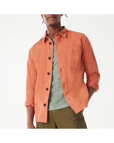 Barbour Longshore Cotton-twill Overshirt - Orange