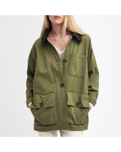 Barbour Pennycress Cas Cotton-twill Jacket - Green