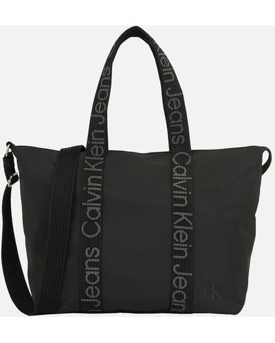 Calvin Klein Ultralight Nylon Tote Bag - Black