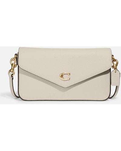 Leather crossbody bag Coach White in Leather - 25259021