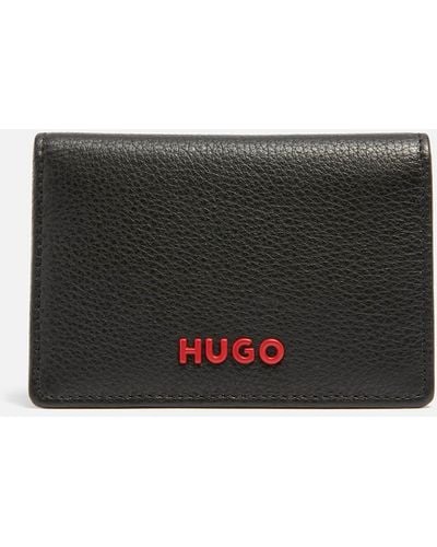 HUGO Subway Leather Bifold Wallet - Black