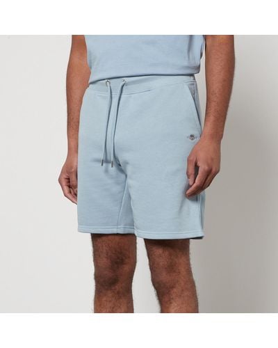 GANT Shield Cotton-blend Sweat Shorts - Blue