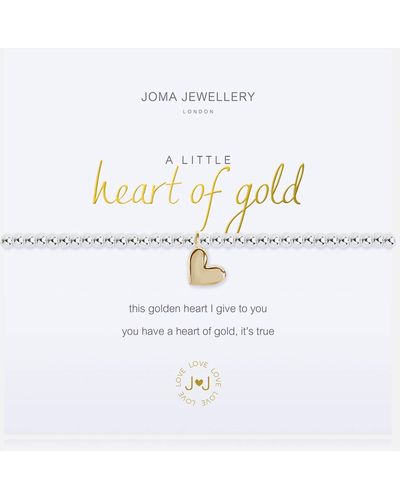 Joma Jewellery A Little Heart Of Gold Silver-tone Bracelet - White