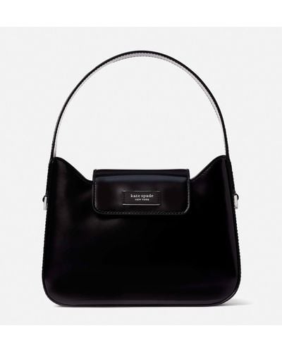 Kate Spade Sam Icon Mini Leather Hobo Bag - Black