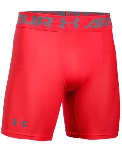 Under Armour 6'' Heatgear Armour 2.0 Compression Shorts - Red