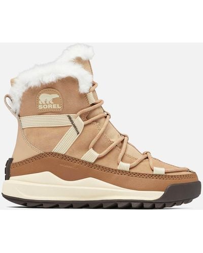 Sorel Ona RMX Waterproof Suede Fleece Boots - Natur