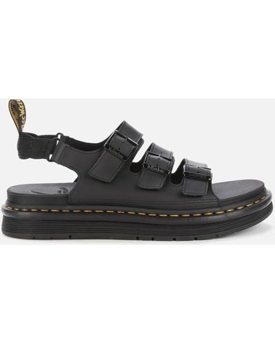 Dr. Martens Solomon Hydro Leather Sandals - Black