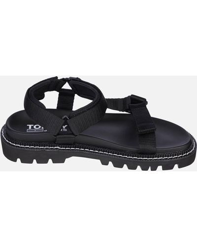 Tommy hilfiger black clearance sandals
