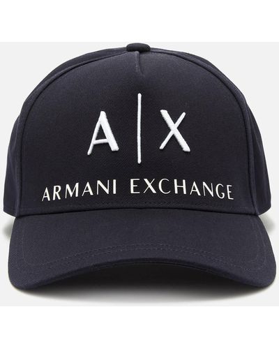 Armani Exchange Logo Baseball Cap - Blue