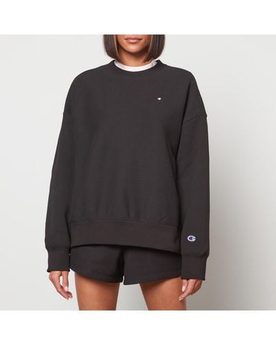 Champion Oversized Small Logo Sweatshirt - Black